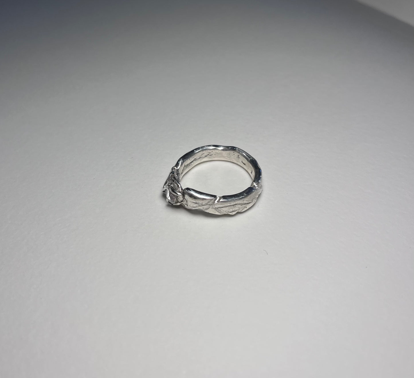 Twisted White Sapphire