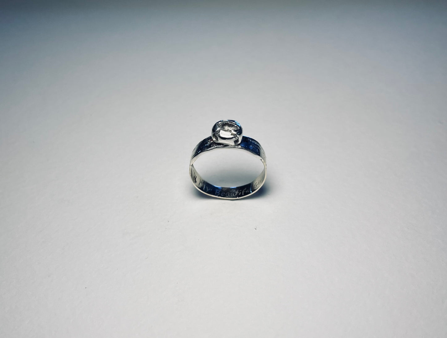Gold Melted Silver Sapphire