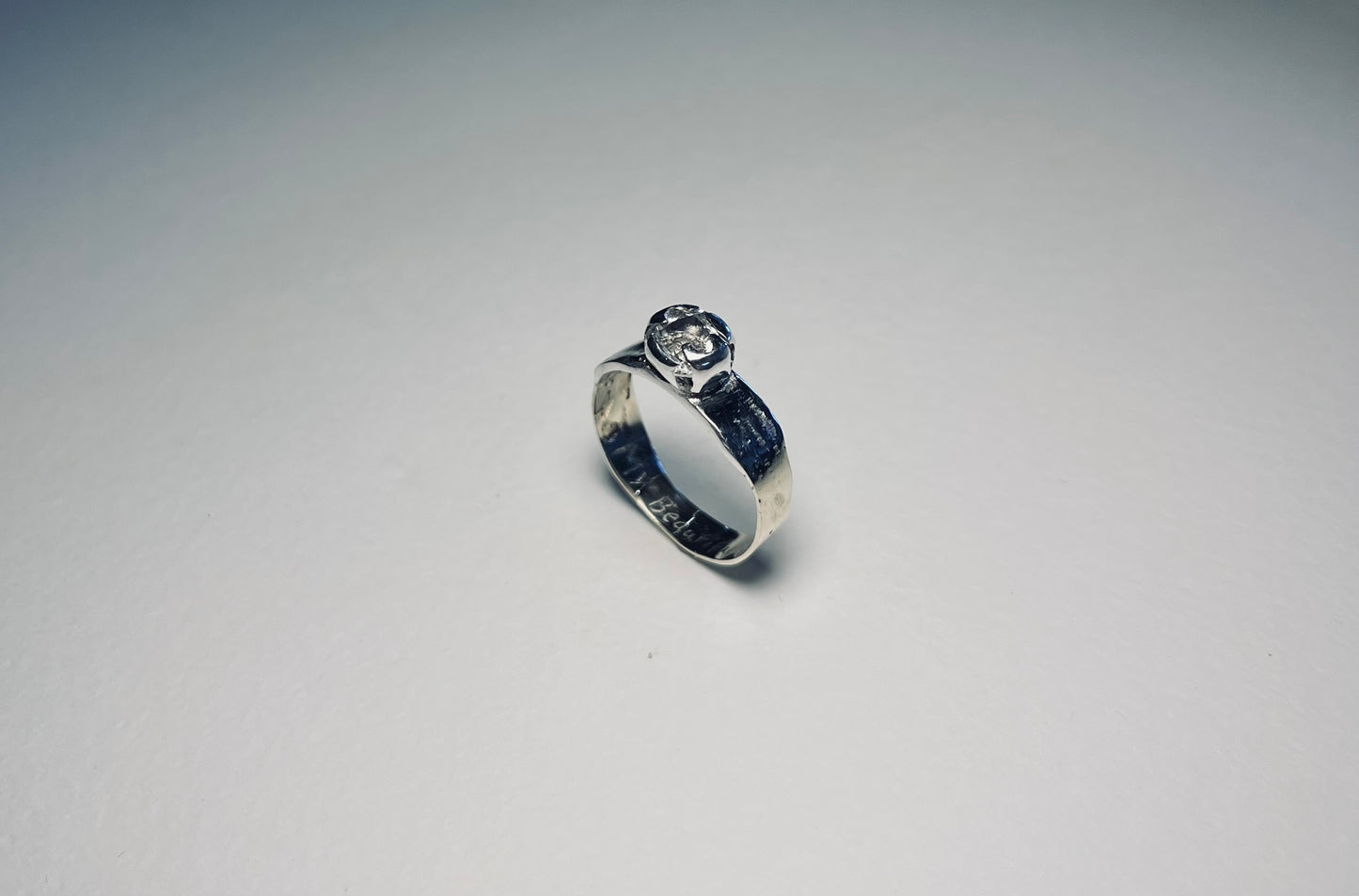 Gold Melted Silver Sapphire
