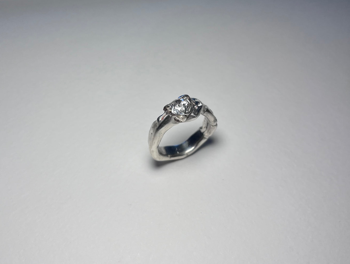 Twisted White Sapphire