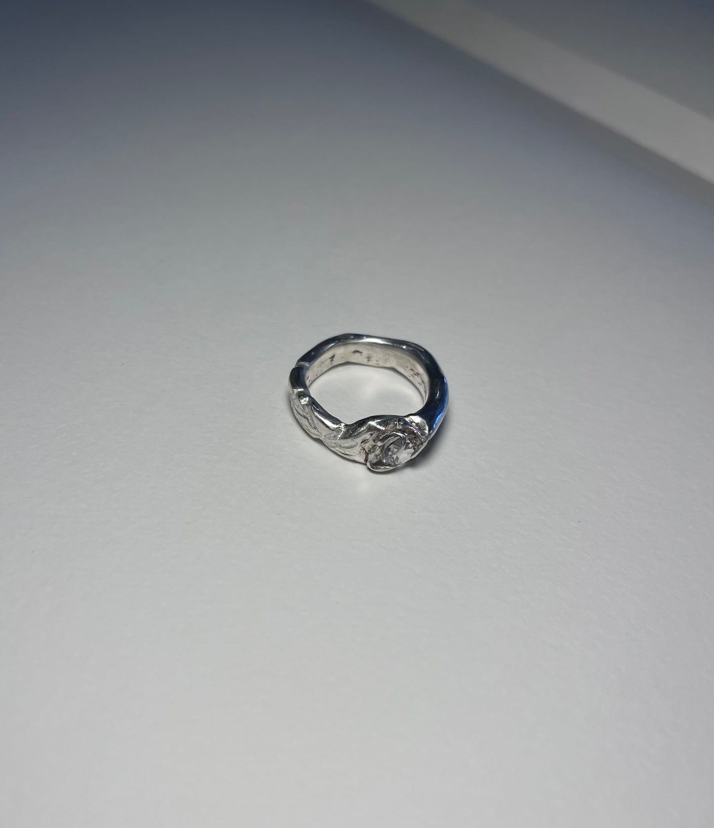 Twisted White Sapphire