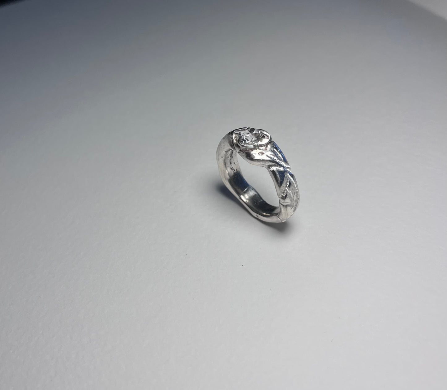 Twisted White Sapphire